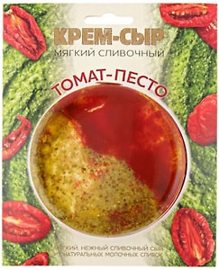 Изображение товара Крем-сыр Amyga сливочный Томат-Соус Песто 120г