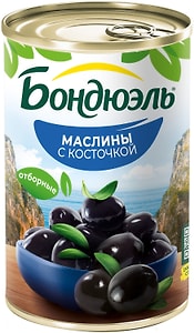 Изображение товара Маслины Bonduelle с косточкой 314г