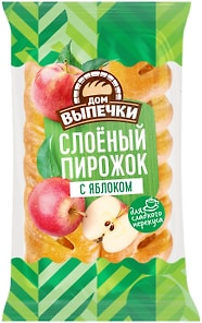 Изображение товара Пирожок Дом Выпечки Слоеный с яблоком 70г