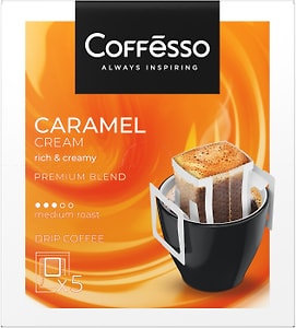 Изображение товара Кофе молотый Coffesso в дрип-пакетах Caramel Cream 5шт*10г