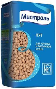Изображение товара Нут Мистраль для хумуса и восточной кухни 450г