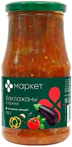 Изображение товара Баклажаны Маркет в аджике 510г