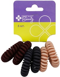 Изображение товара Набор резинок для волос Маркет Beauty 6шт