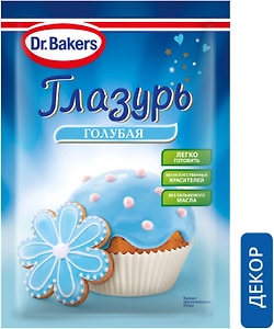 Изображение товара Глазурь Dr.Bakers Голубая 90г