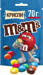 Изображение товара Конфеты M&M'S Криспи драже с хрустящим центром 70г