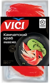 Изображение товара Крабовое мясо Vici Камчатский краб охлажденное 180г