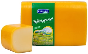 Изображение товара Сыр Киприно Швейцарский полутвердый 50% 0.4-0.6 кг