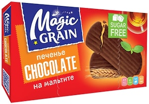 Изображение товара Печенье Magic Grain сдобное Chocolate на мальтите 170г