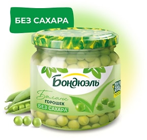 Изображение товара Горошек Бондюэль без сахара 360г