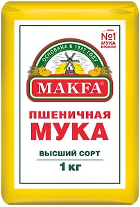 Изображение товара Мука Makfa Пшеничная высший сорт 1кг