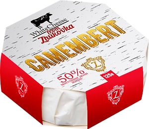 Изображение товара Сыр White Cheese from Zhukovka Камамбер с белой плесенью 50% 125г 
