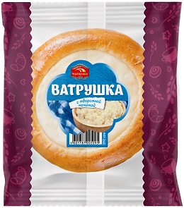 Изображение товара Ватрушка Черемушки с творожной начинкой 100г