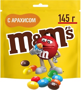 Изображение товара Конфеты M&M'S Драже с арахисом и молочным шоколадом для компании 145г
