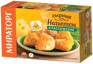 Изображение товара Наггетсы Мираторг сырные Классические замороженные 250г