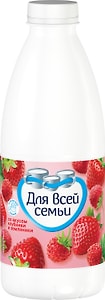 Изображение товара Напиток кисломолочный Для Всей Семьи со вкусом клубники и земляники 1% 930г