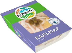 Изображение товара Кальмар Меридиан в желе с каперсами и лимоном 200г