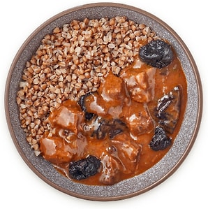 Изображение товара Говядина Перекресток Select с черносливом и гречкой 300г