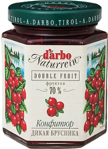Изображение товара Конфитюр Darbo Naturrein Дикая Брусника 200г