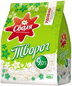 Изображение товара Творог Сваля 9% 400г