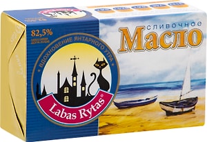Изображение товара Масло сливочное Labas Rytas Традиционное 82.5% 180г