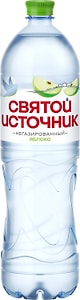Изображение товара Вода Святой Источник со вкусом яблока негазированная 1.5л