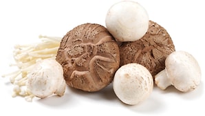 Изображение товара Грибы Есть грибы Шампиньоны эноки шиитаке для риса по-сахалински 210г
