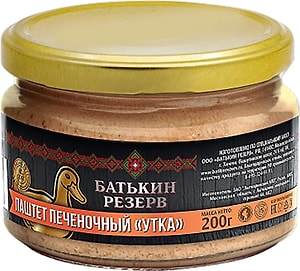 Изображение товара Паштет Батькин резерв Печеночный утка 200г