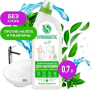 Изображение товара Средство для мытья сантехники Synergetic Зеленая сила Чайное дерево и эвкалипт 700мл