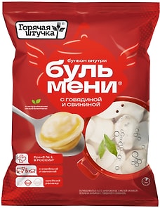 Изображение товара Пельмени Горячая штучка Бульмени с говядиной и свининой 700г