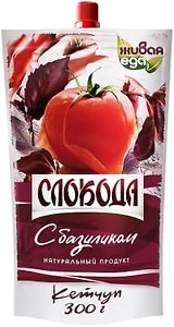 Изображение товара Кетчуп Слобода с базиликом 300мл