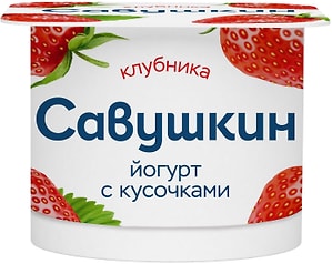 Изображение товара Йогурт Савушкин Клубника 2% 120г