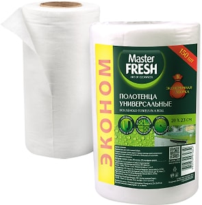 Изображение товара Полотенца универсальные Master Fresh Эконом в рулоне 20*23см 150шт