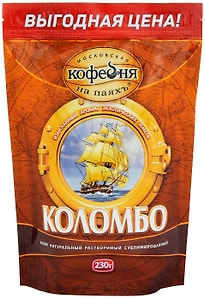 Изображение товара Кофе растворимый Московская кофейня на паяхъ Коломбо 230г