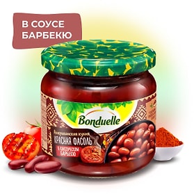 Изображение товара Фасоль Bonduelle красная в классическом барбекю 360г