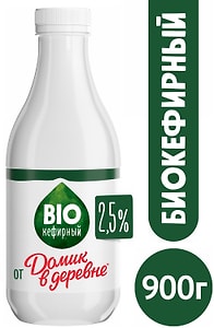 Изображение товара Продукт Домик в деревне BIO-кефирный 2.5% 900мл
