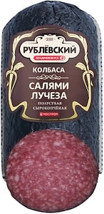 Изображение товара Колбаса Рублевский Салями Лучеза сырокопченая 350г
