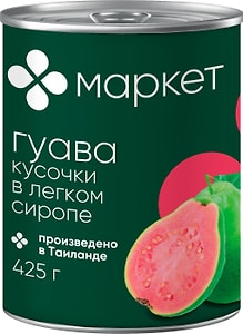 Изображение товара Гуава Маркет Кусочки в легком сиропе 425мл