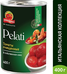 Изображение товара Томаты Помидорка Очищенные в собственном соку 400г