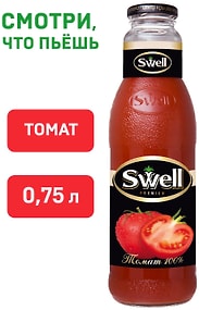 Изображение товара Сок Swell Томатный с мякотью и солью 750мл