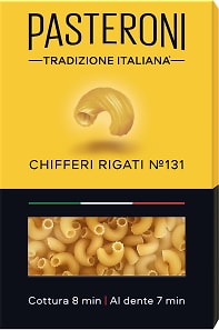 Изображение товара Макароны Pasteroni Рожки Рифленые 131 400г
