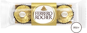 Изображение товара Конфеты Ferrero Rocher хрустящие из молочного шоколада 37.5г