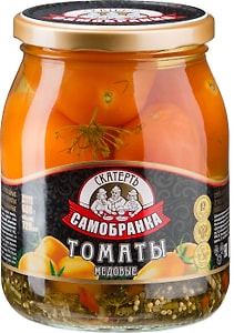 Изображение товара Томаты Скатерть-самобранка маринованные медовые 680г