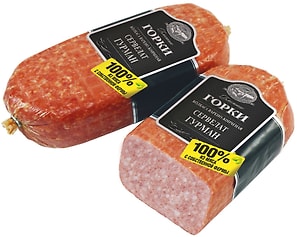 Изображение товара Колбаса Ближние Горки Сервелат Гурман варено-копченая 500г