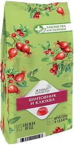 Изображение товара Мармелад желейный Лакомства для здоровья с шиповником и клюквой 170г