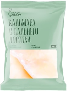 Изображение товара Кальмар Люди Любят тушка очищенная замороженная 500г