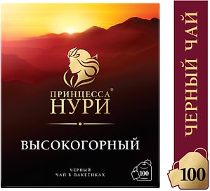 Изображение товара Чай черный Принцесса Нури Высокогорный 100*2г