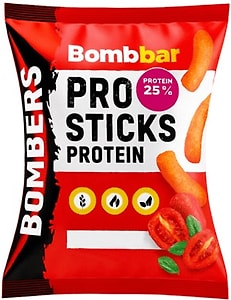 Изображение товара Кукурузные палочки Bombbar протеиновые со вкусом Вяленые томаты 60г