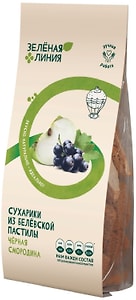 Изображение товара Сухарики Зеленая линия из Белевской пастилы с черной смородиной без сахара 50г