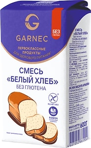 Изображение товара Смесь для выпечки Garnec Белый хлеб без глютена 600г