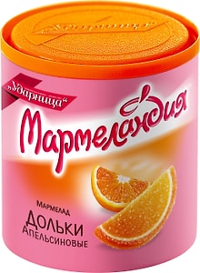 Изображение товара Мармелад Мармеландия Дольки апельсиновые 250г